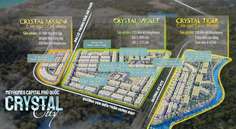 Giới thiệu tổng quan về Crystal City Meyhomes Capital Phú Quốc