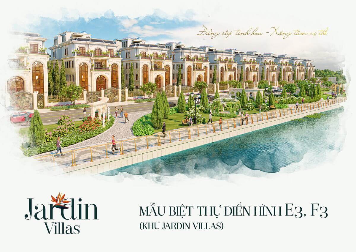 Thiết kế biệt thự Jardin Villas - dự án khu đô thị Vạn Phúc City