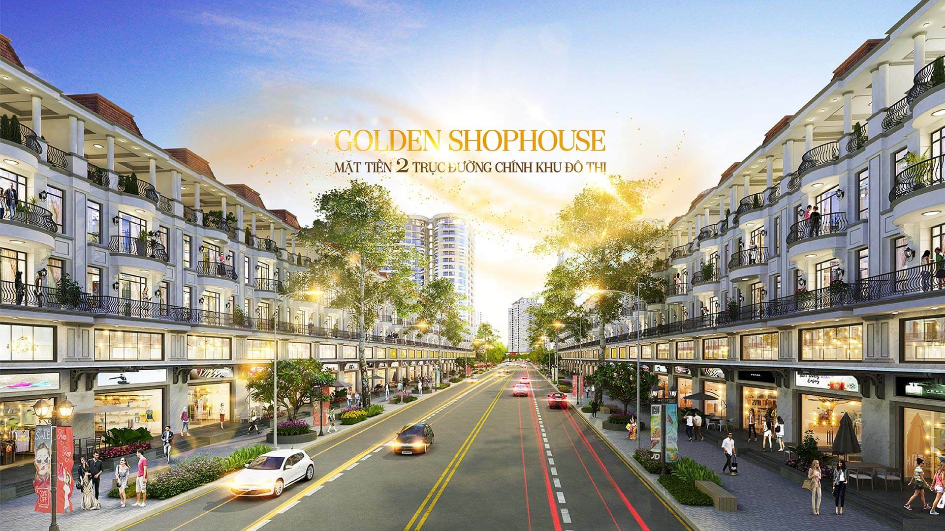 Phân khu Golden Shophouse - dự án khu đô thị Vạn Phúc City Quốc lộ 13, Thủ Đức